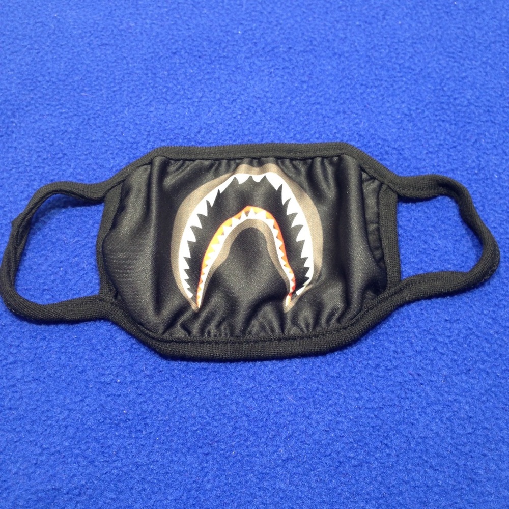 BAPE Face Mask Black Shark A Bathing Ape